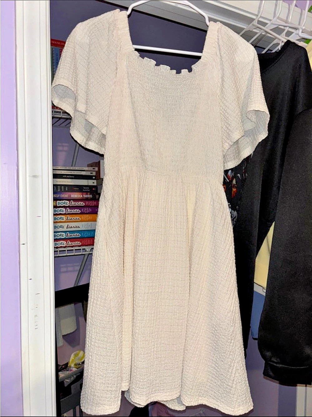 Heyson Mini Dress in Cream NWT